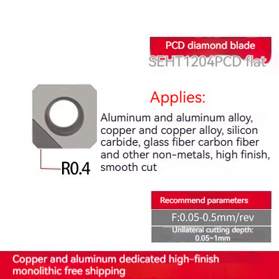 1033-Diamond inserts copper and aluminum special CNC lathe tools gemstone lathe cutter grain super bright PCD cutter head diamond cutter head Shandong Denso Pricision Tools Co.,Ltd.